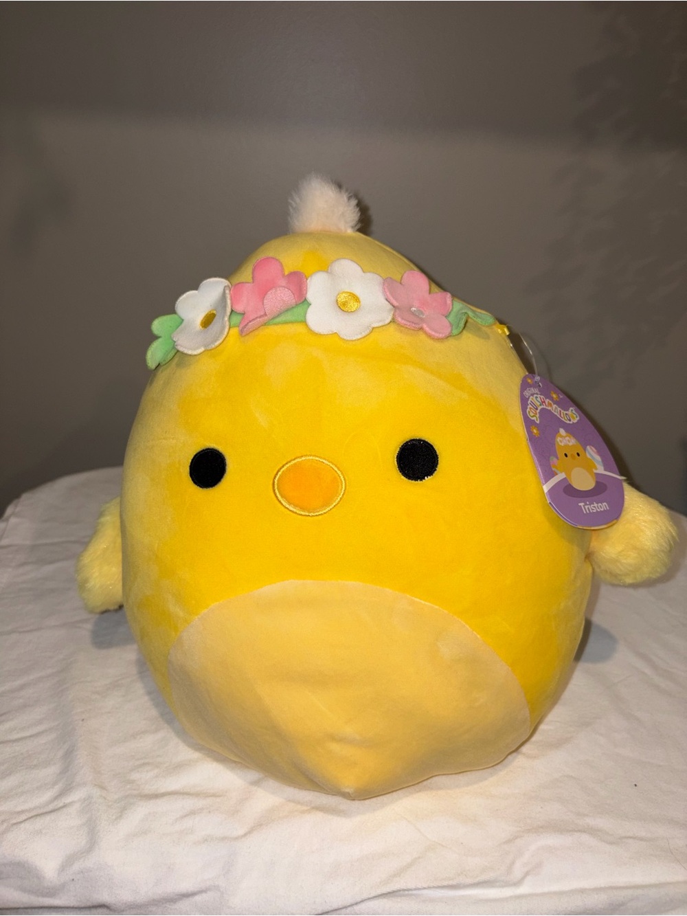 NWT Squishmallows Triston Chick 11” Flower Crown Easter
